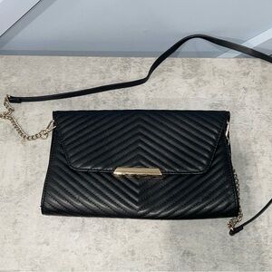 H&M Black | Womens Shoulder Bag | Featuring Gold accent